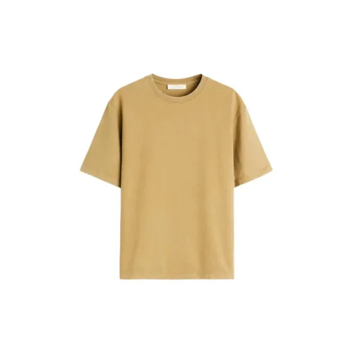 ZARA T-Shirts Men Yellow Beige