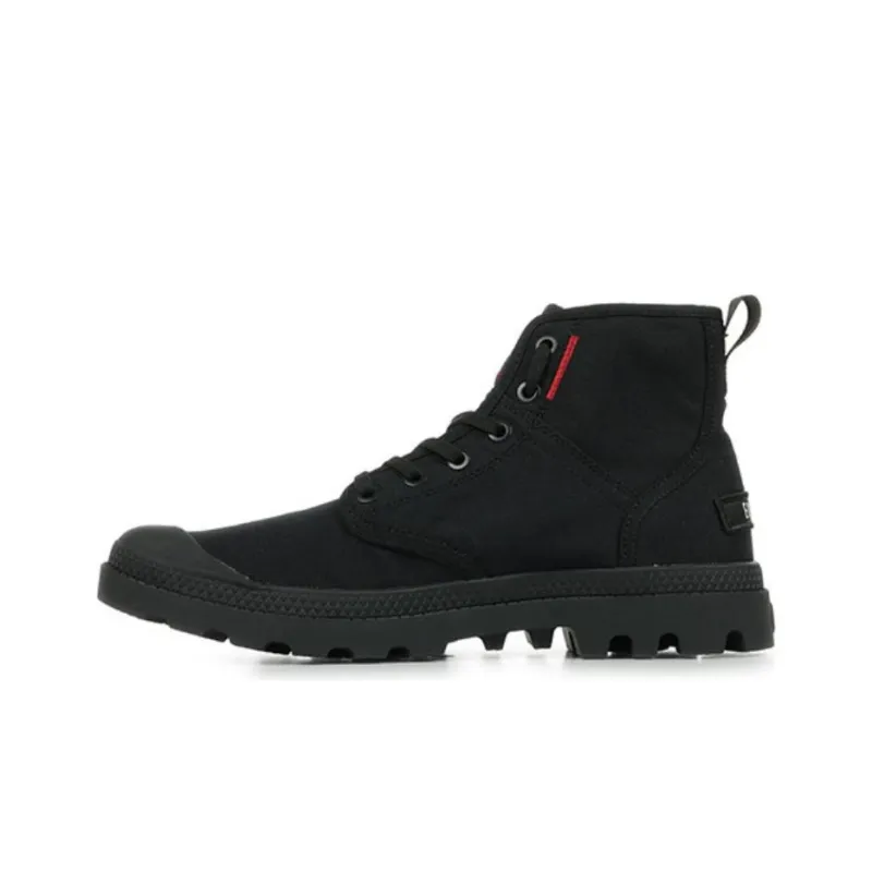 Palladium Pampa Hi Patch Ankle Boots Men's Black-0