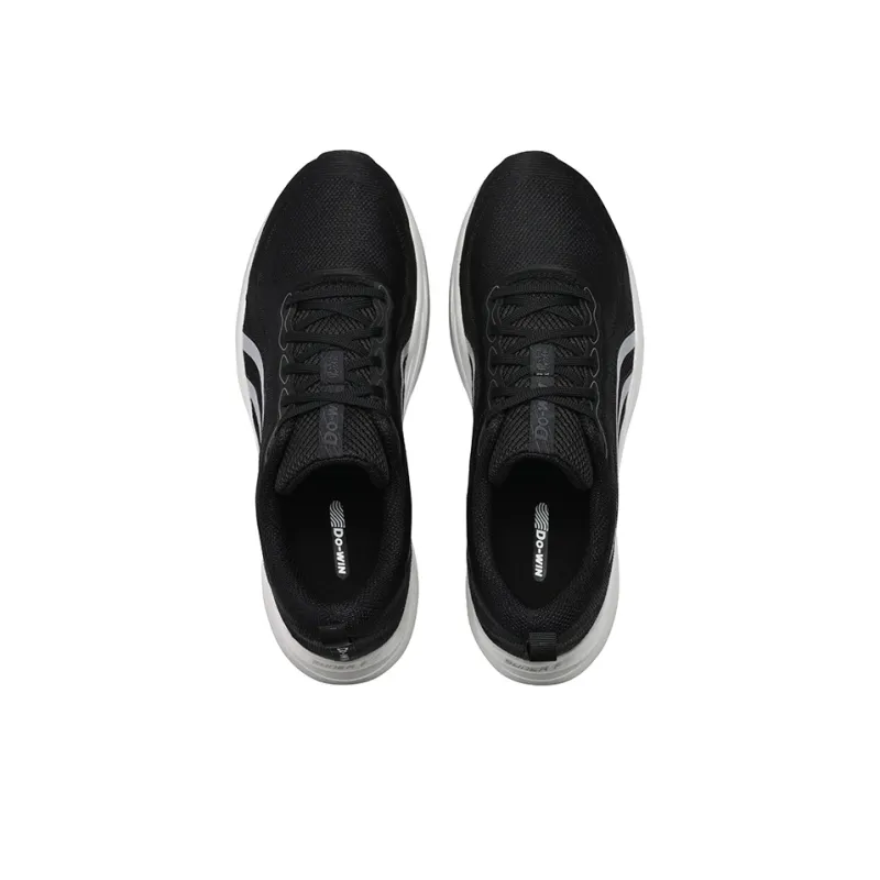 DO WIN Critical 2nd Generation Cushioning Anti Slip And Wear Resistant Low Top Running Shoes Unisex Black/Silver-1