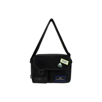 Doughnut Nylon Crossbody Bag, Shoulder Bag Unisex Black