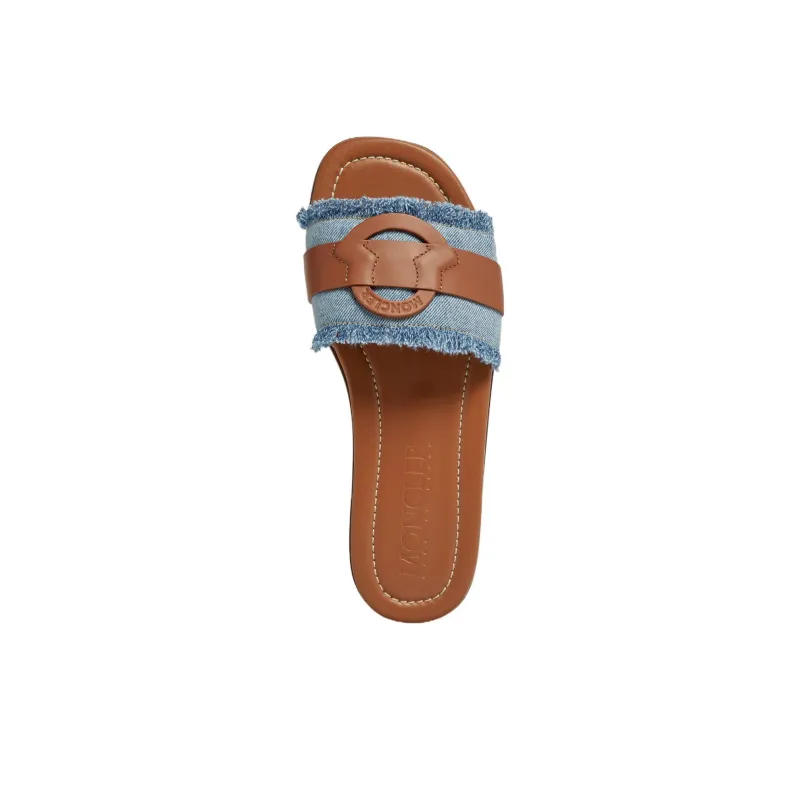 Moncler Bell Denim Slides Women's-2