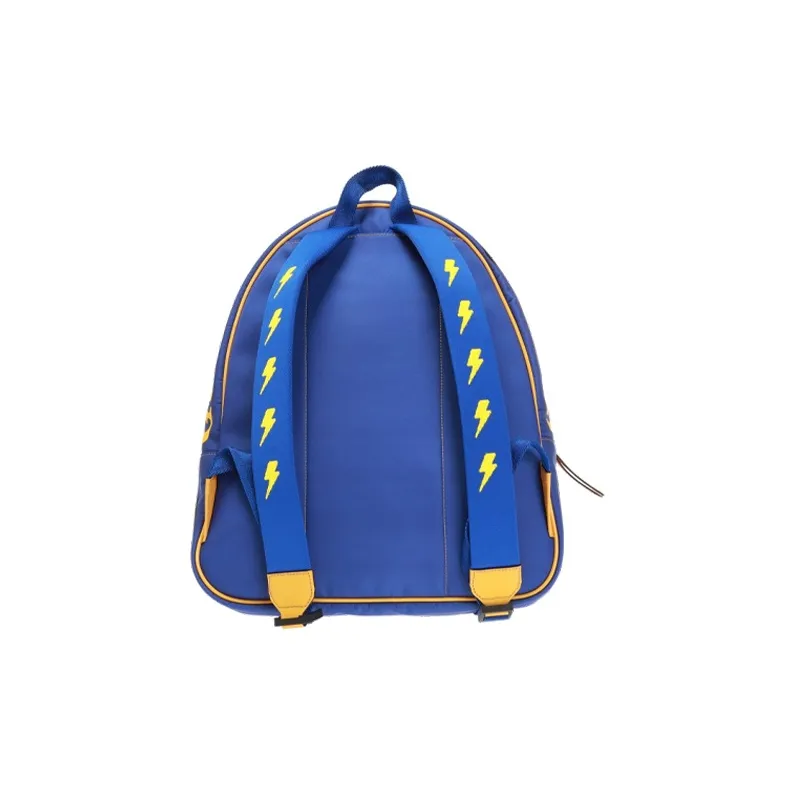 GUCCI Canvas With Leather Nylon Fabric Backpack Regular Kids' Blue-2