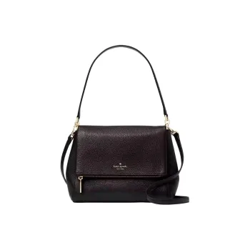 Kate Spade Leila Pebbled Leather Portable Crossbody Bag, Shoulder Bag Women's Black