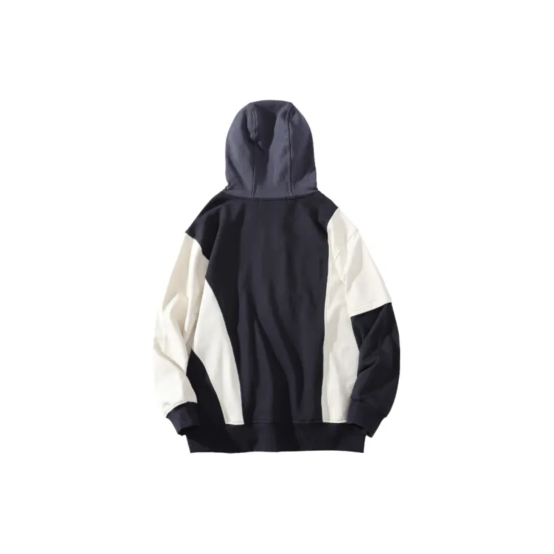 A SQUARE ROOT Sweatshirt Jacket Unisex Navy Blue-1