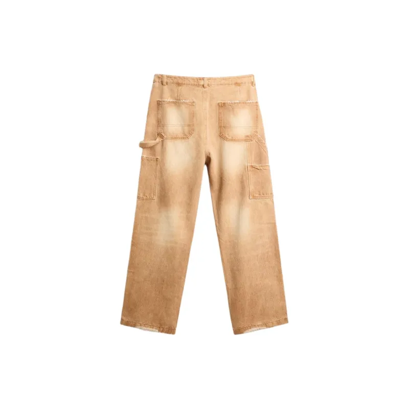 ZARA Jeans Men Yellow Ochre-1