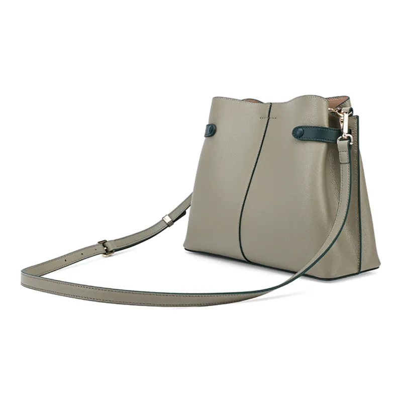 HONGU Cow Leather Shoulder Bag Women's Multicolor-5