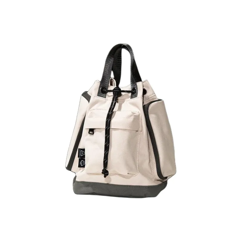 Doughnut Recycled Polyester Backpack Small Size Unisex Stone Color-1