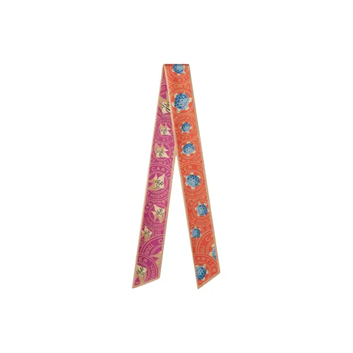 CARTIER Silk Scarves Unisex Purple