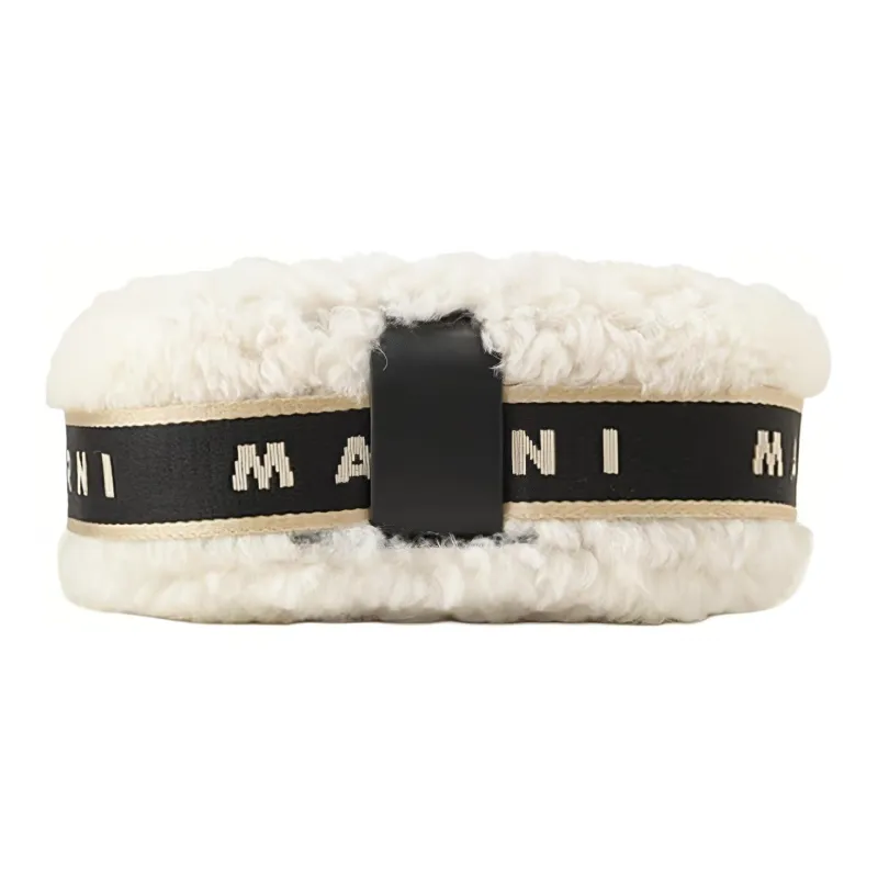 MARNI Zipped Shearling Crossbody Bag-10