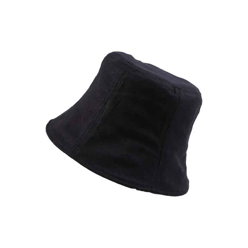 DZP Cotton Linen Blend Bucket Hats Unisex-0