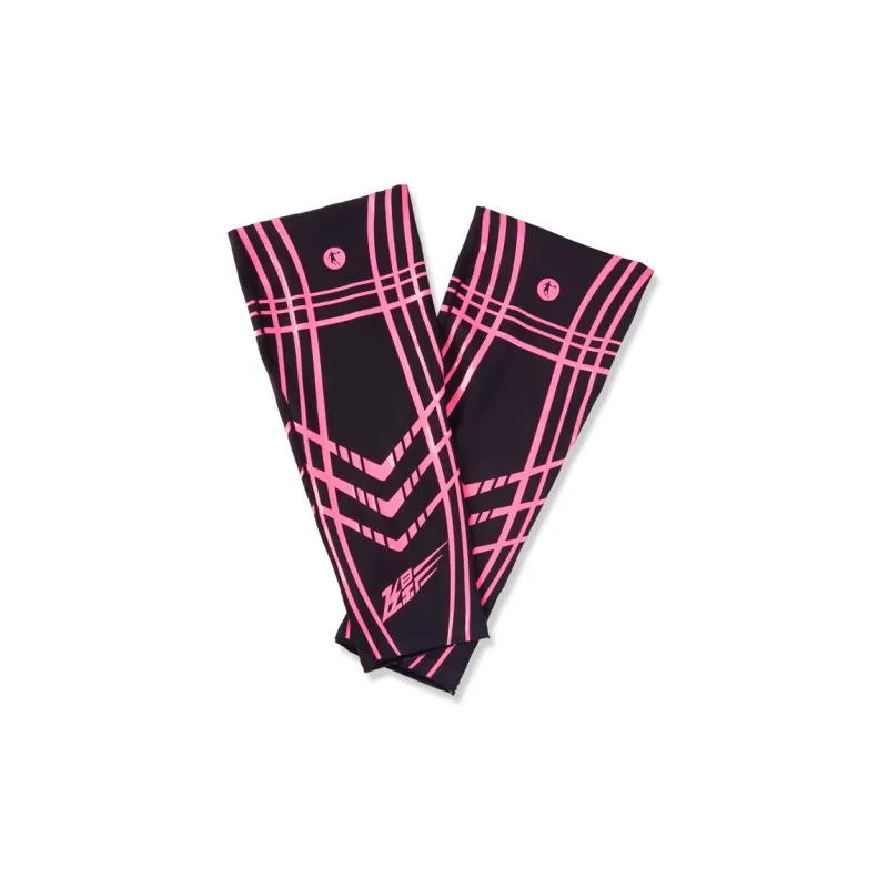 QIAODAN Running Marathon Basketball Leg Guards Fluorescent Flying Shadow Pink-1