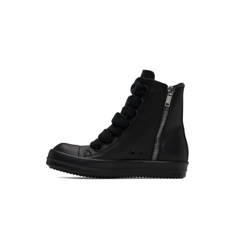 RICK OWENS Zip-up High-top Sneakers-0