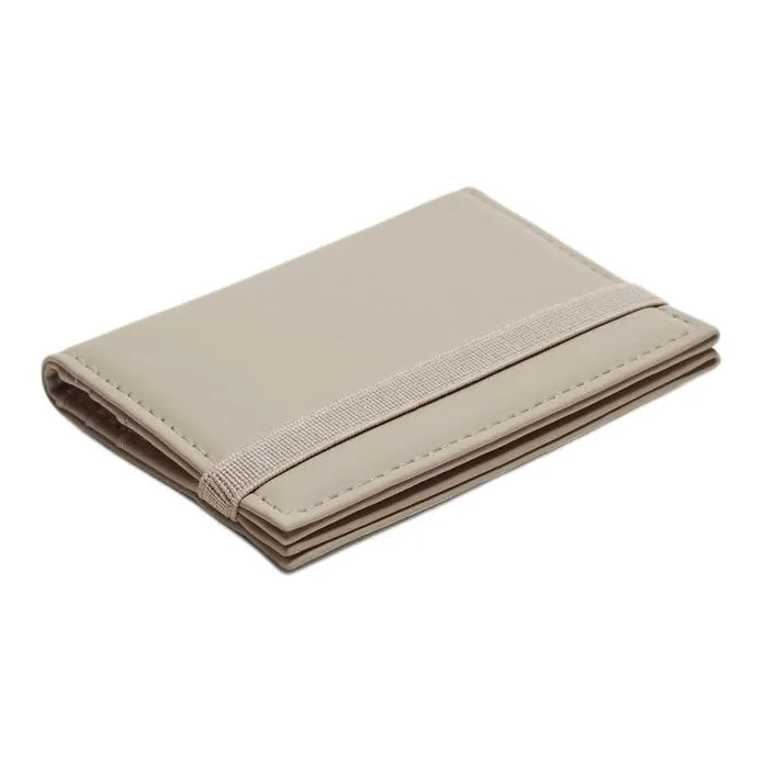 ZARA PU Polyurethane Wallets Card Holders Regular Men's Pearl Gray-1