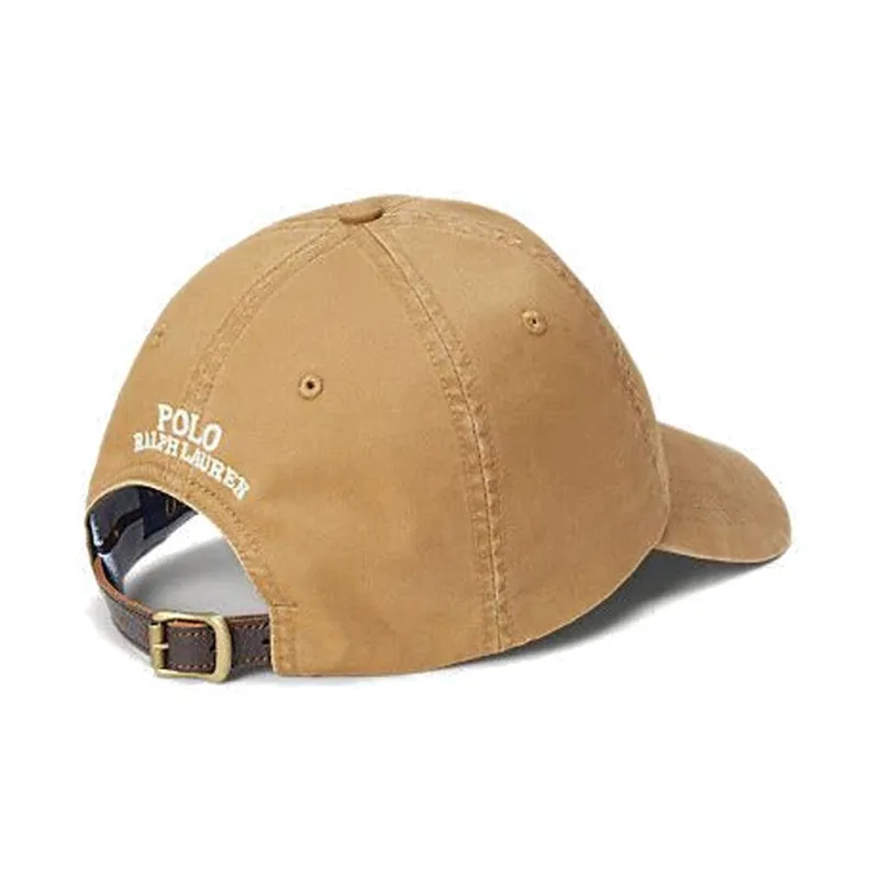 Polo Ralph Lauren Cotton Elastane Fiber Baseball Caps Unisex Beige-1