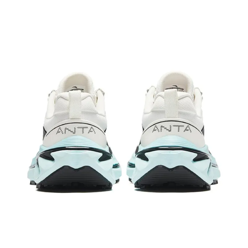 Anta Wild PRO Cushioned Slip Resistant Low Top Running Shoes Women's White Black Blue-3