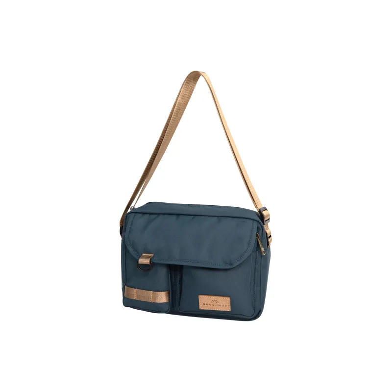 Doughnut Recycled Polyester Shoulder Bag, Crossbody Bag Unisex Lake Blue-1