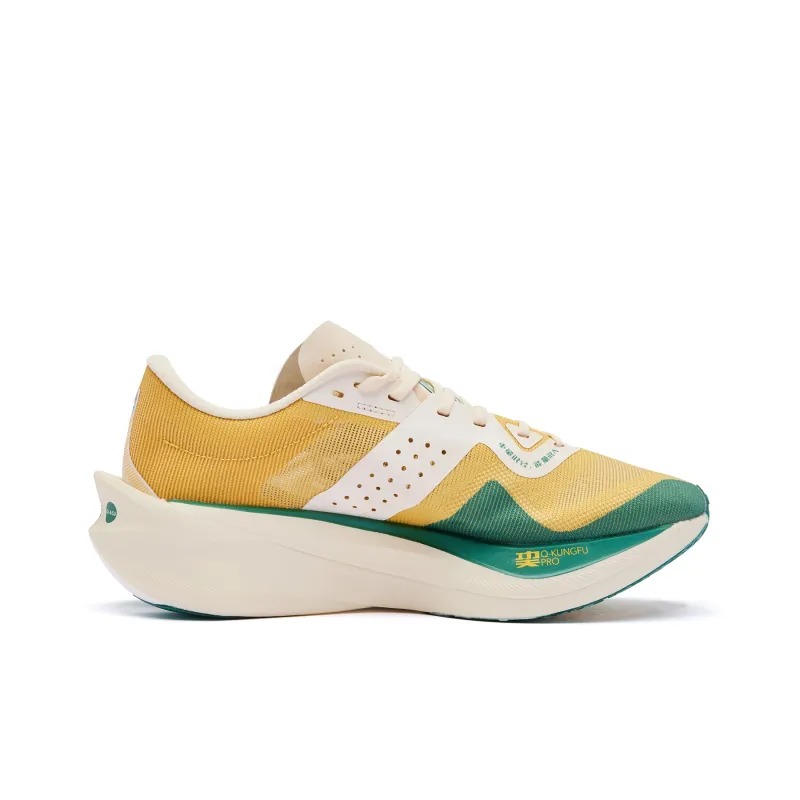 QIAODAN Flying Shadow PB4.0 Running Shoes Men Low Top Marigold Yellow Green-1