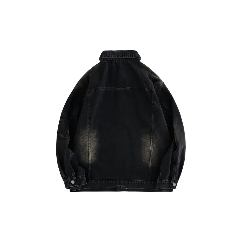 BLUELANDINC Denim Jacket Women's Black-1
