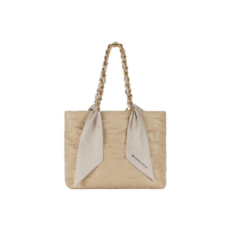 Elisabetta Franchi Scarf Chained Large Tote Bag-2