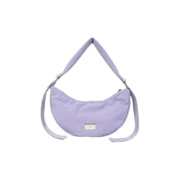 Doughnut Nylon Shoulder Bag Unisex Light Purple