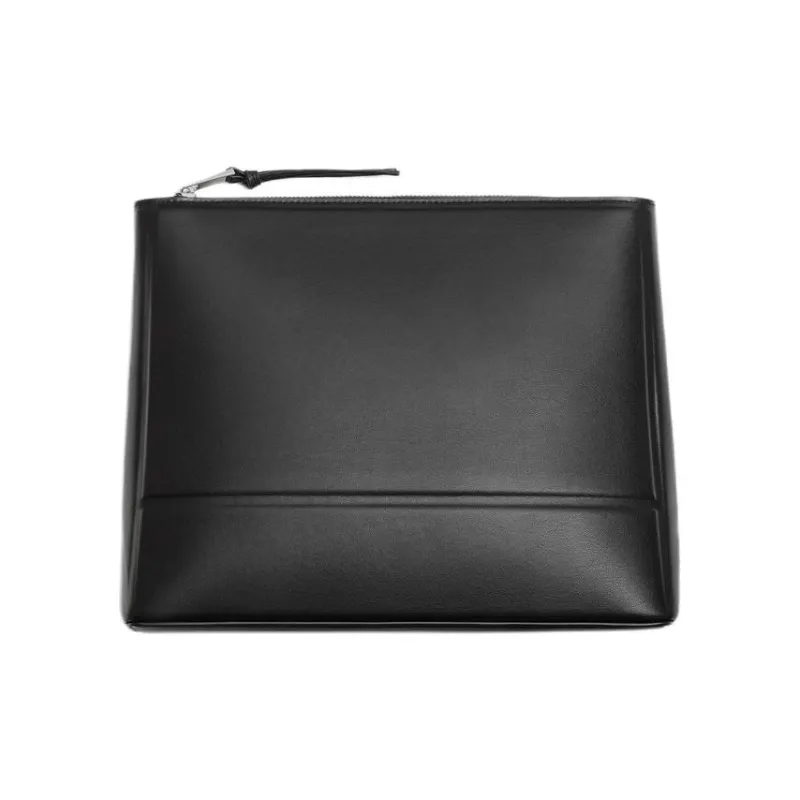 ZARA Polyurethane Clutch Men's Black-0