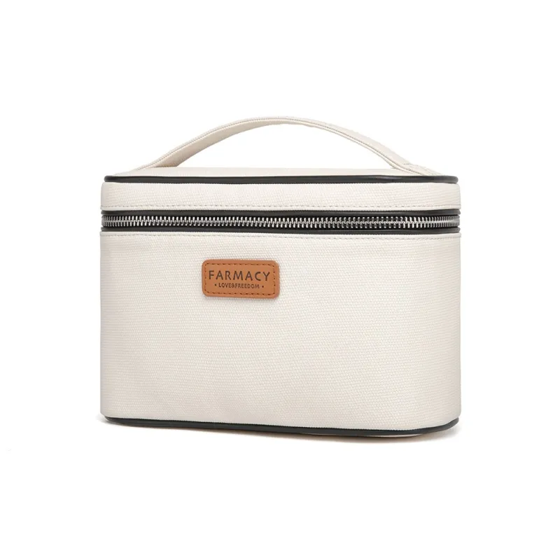 Farmacy Synthetic Leather Storage Bag Makeup Bag Regular Women's Black/Khaki/Green-1