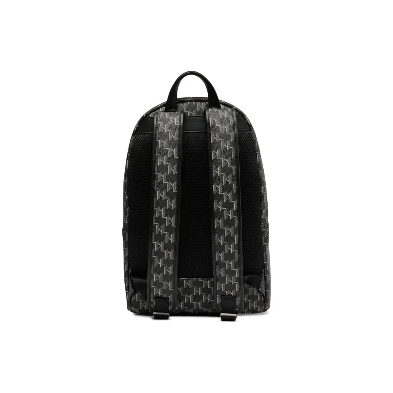 KARL LAGERFELD Polyurethane Backpack Men's Black-4