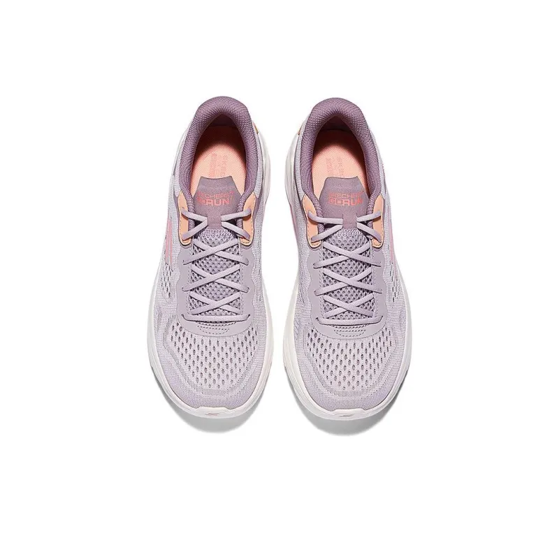 Skechers Cushioned Slip Resistant Breathable Quick Drying Low Top Casual Running Shoes Women's Pink White-4