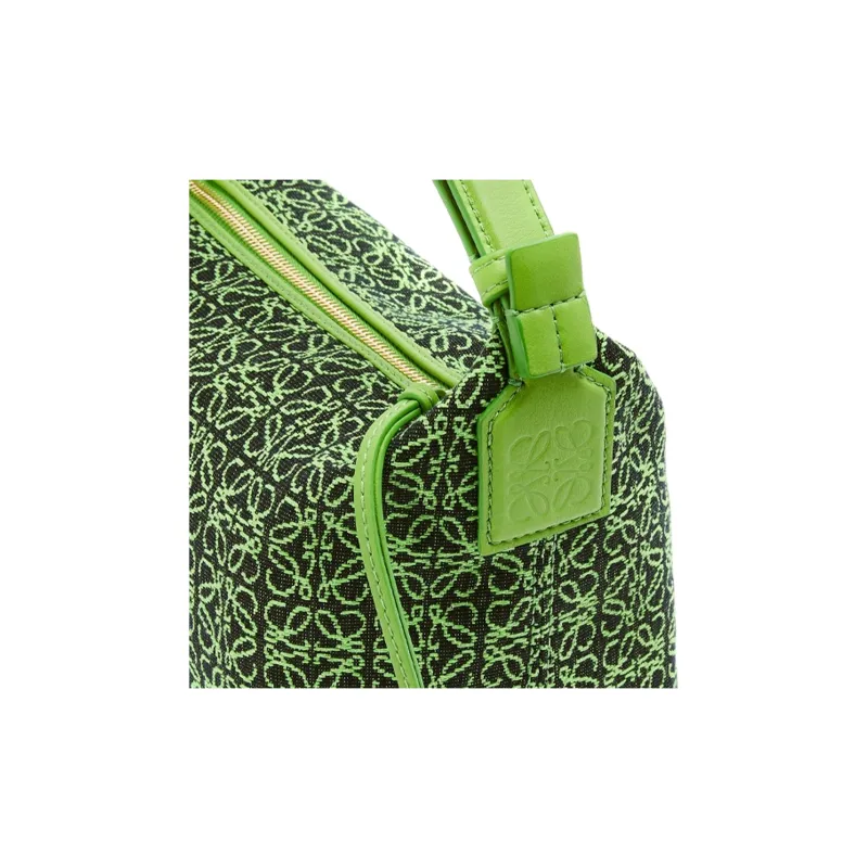 LOEWE Cubi Bag Small Anagram Jacquard Green/Apple Green-3
