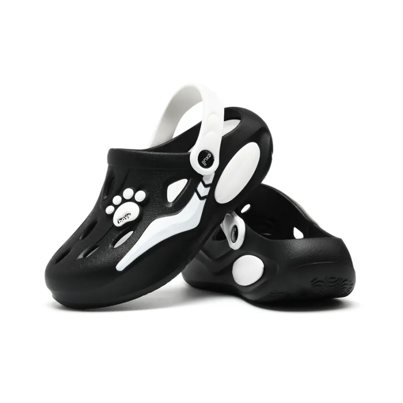 EXULL Q Clogs Women's Black White-2