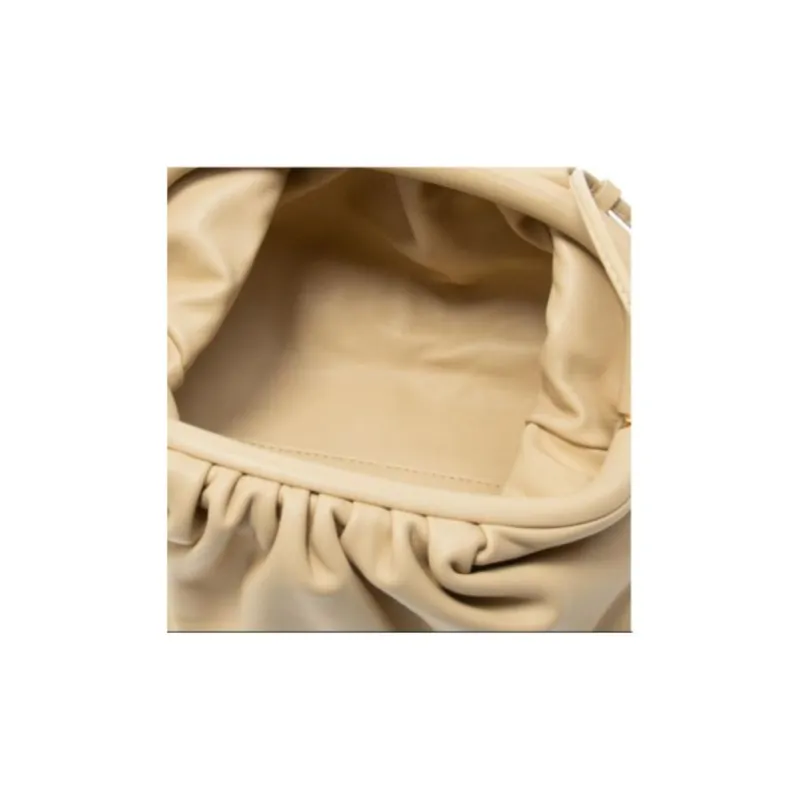 Bottega Veneta Cow Leather Cloud Bag Handheld Shoulder Bag Crossbody Bag Mini Women's Oat-3