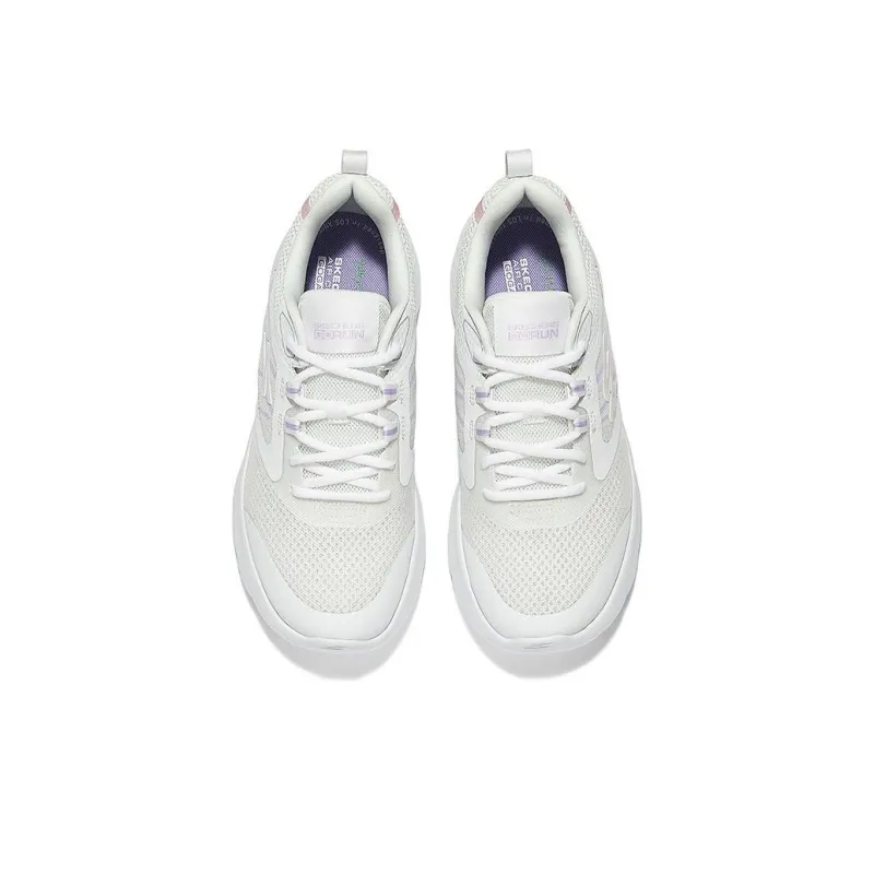Skechers Cushioning Breathable Lightweight Low Top Casual Running Shoes Women's White-4