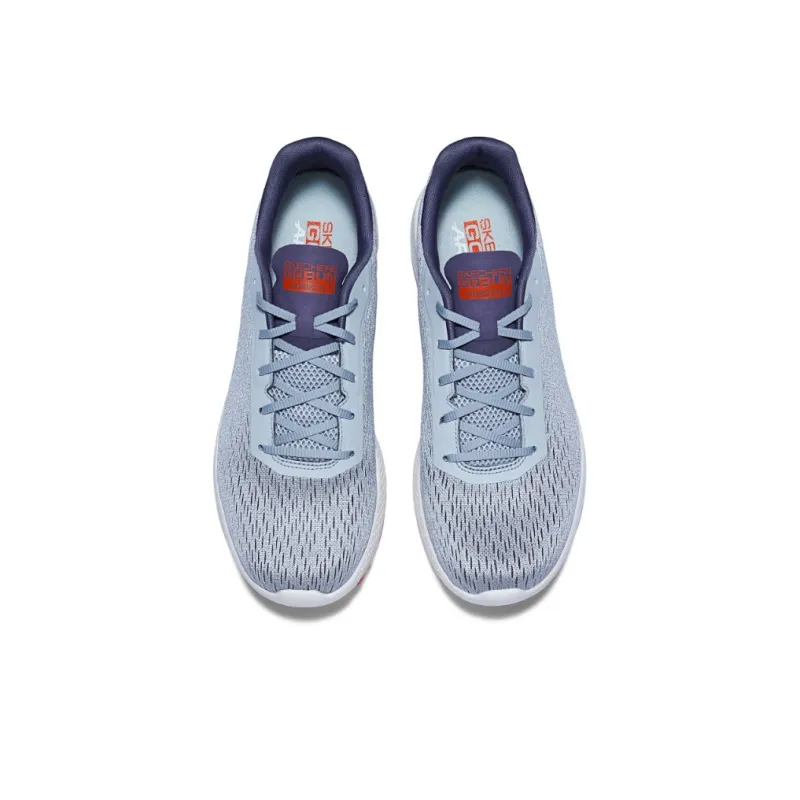 Skechers Cushioning Wear Resistant Low Top Running Shoes Men's Gray Orange-5