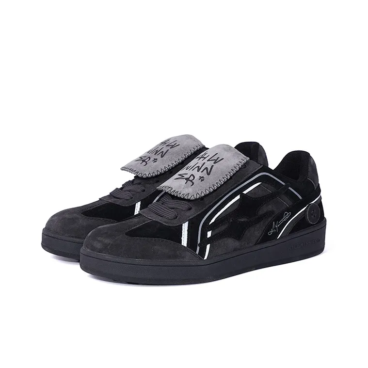KILLWINNER Coverage Wear Resistant Low Top Skateboard Shoes Unisex Black-2