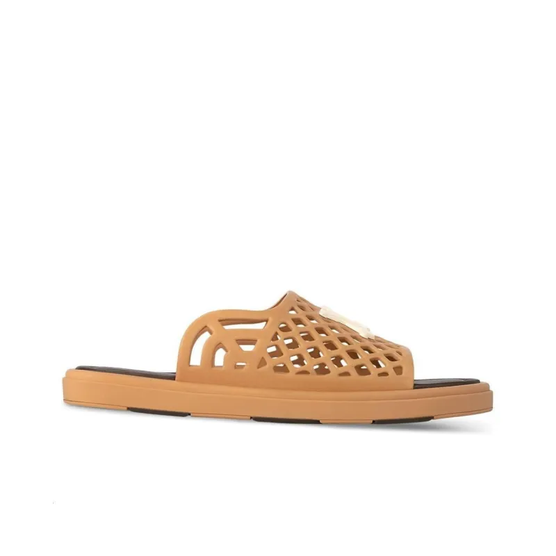 LOUIS VUITTON By Tyler, The Creator Waffle Mule Cognac Brown-1