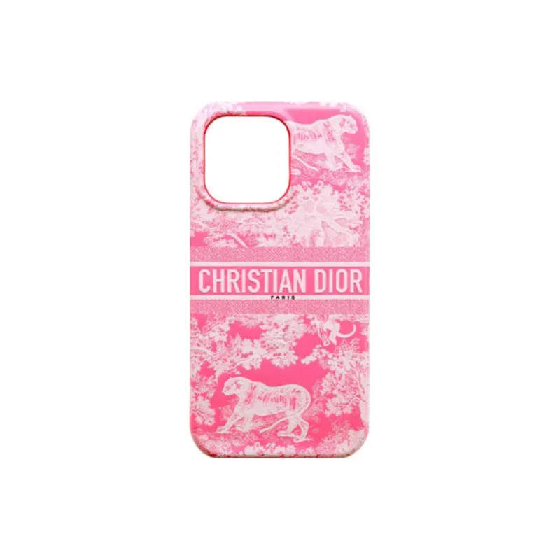 DIOR Leather Material Dior Travel Collection Juicy Print Smooth Phone Cases Compatible With IPhone 13 Pro-13