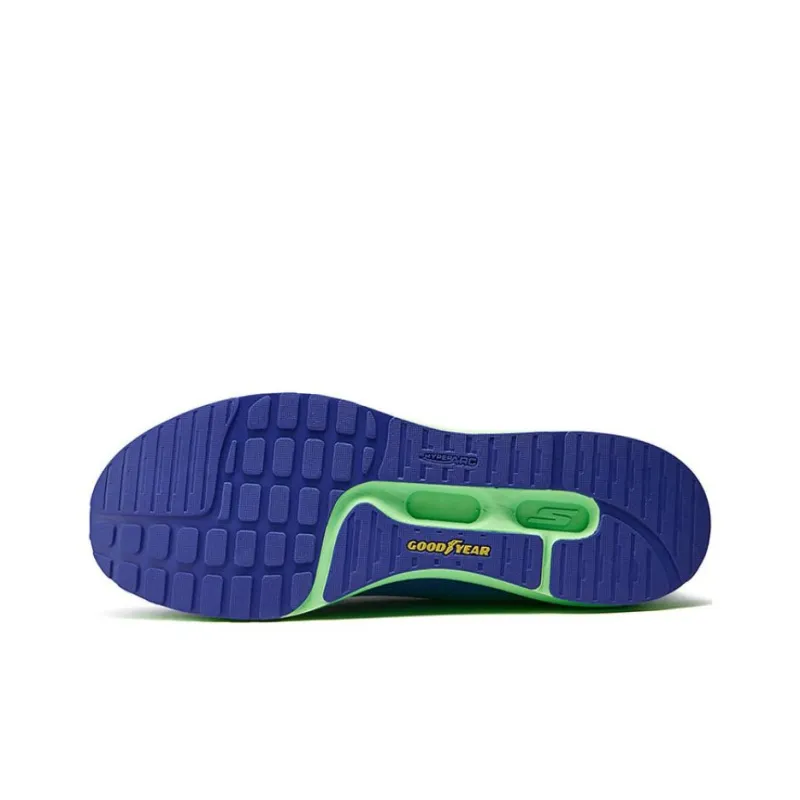 Skechers Cushioning Wear Resistant Low Top Running Shoes Men's Blue Green-6