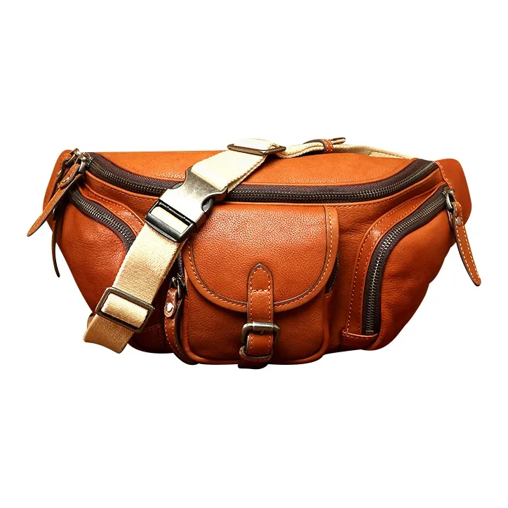 DOSRFINI Genuine Leather Top Grain Cow Leather Crossbody Bag-3