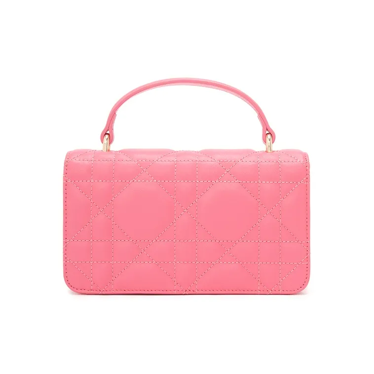 ELLE Fabric Elegant Commute Crossbody Bag Medium Size Women's Beige/Blue/Pink-2