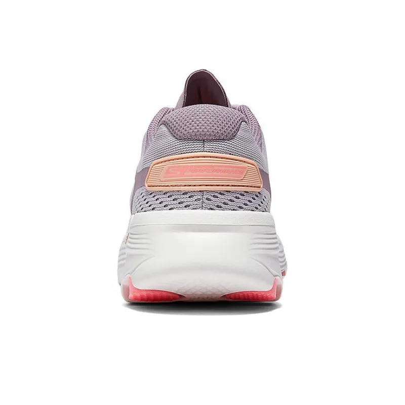 Skechers Cushioned Slip Resistant Breathable Quick Drying Low Top Casual Running Shoes Women's Pink White-5