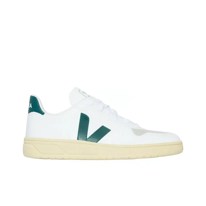 VEJA V 10 Lace Up Sneakers 'White Teal Green'-1