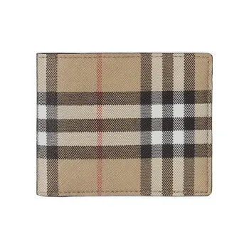 Burberry Vintage Check Bifold Wallet 8 Slot Archive Beige