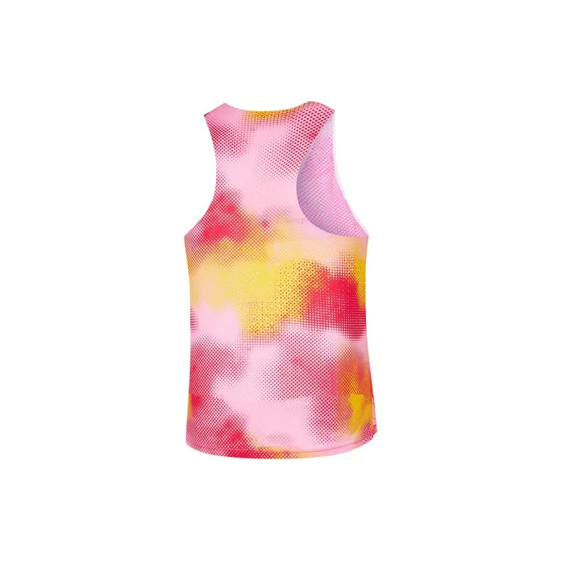 QIAODAN T-Shirt Women's Fluorescent Ghost Pink Print-1