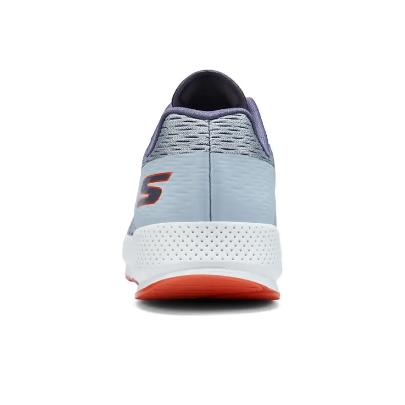 Skechers Cushioning Wear Resistant Low Top Running Shoes Men's Gray Orange-4