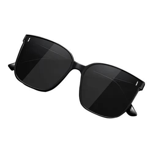 VINEY Sunglasses Unisex Polarized Black Frame Black Gray Lenses