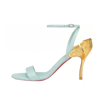 CL LUBOTING One Strap Sandals 8.5cm Women's Iceberg
