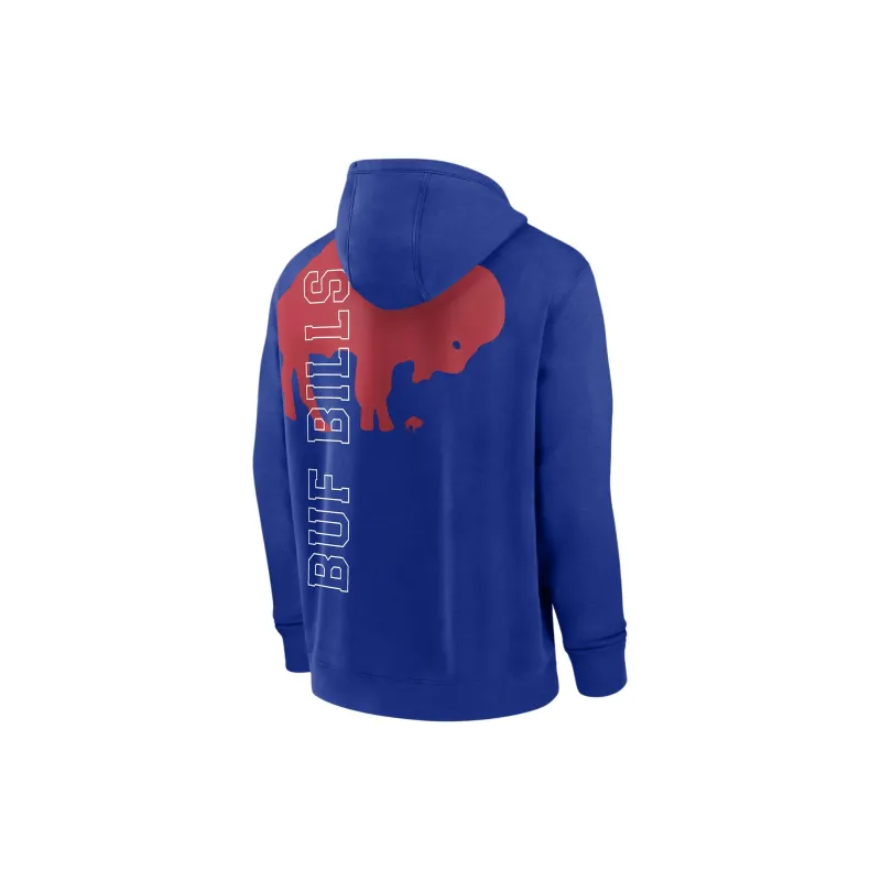 Nike NFL Pullover Hoodie Sweatshirt Buffalo Bills Men's Blue-1