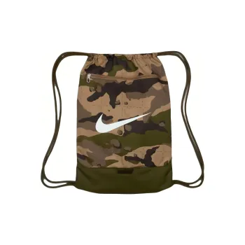 Nike Polyester Backpack Regular Unisex Khaki & Rough Green & White
