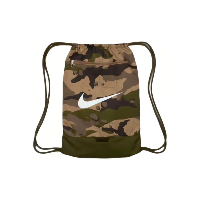 Nike Polyester Backpack Regular Unisex Khaki & Rough Green & White-0