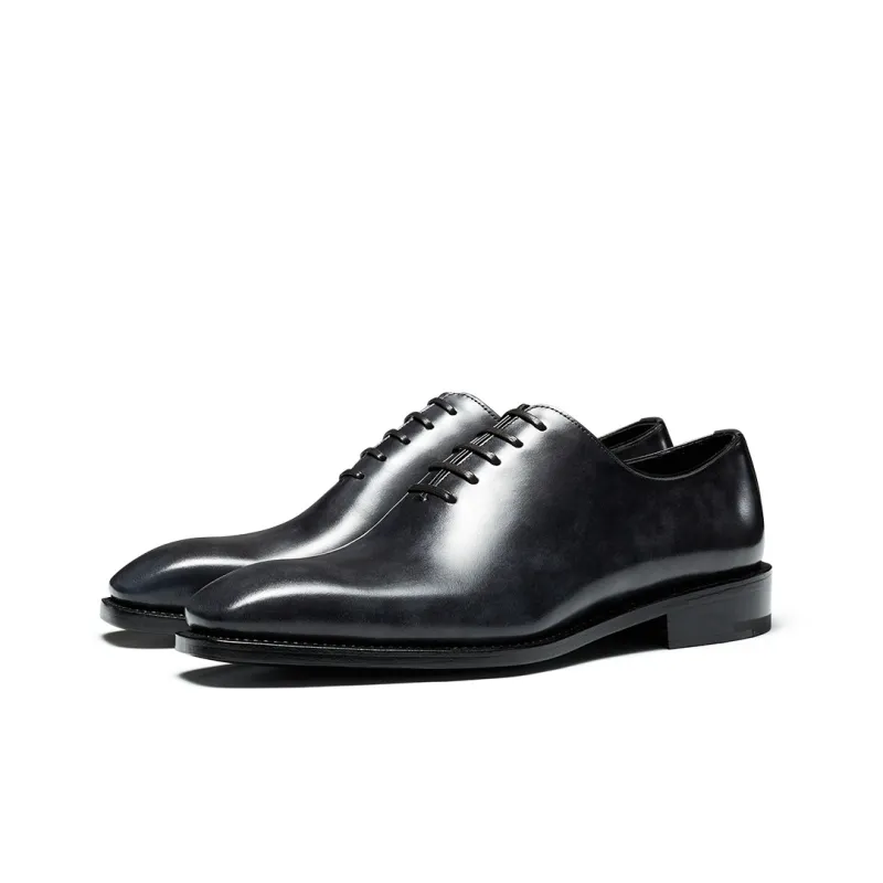 TRUFFAUT One Piece Museum Leather Oxford Shoes Dress Shoes Men's-1